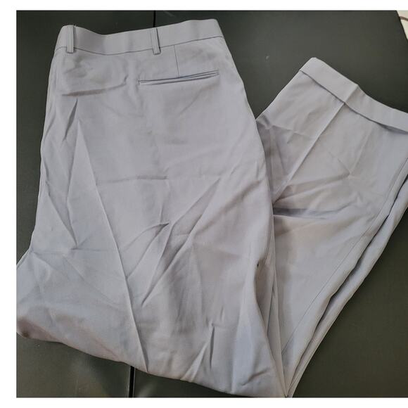 Men's Gray size 55 L gray dress pants 100% wool - Picture 4 of 8